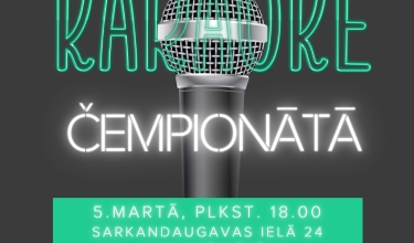 Piesakies KARAOKE čempionātā