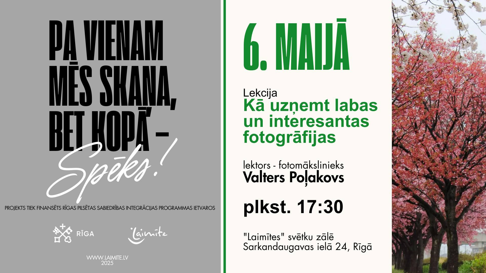Pa vienam mēs skaņa, bet kopā - SPĒKS